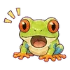 ⭐ Эмодзи «Tree frog» для Telegram