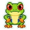 ⭐ Эмодзи «Tree frog» для Telegram