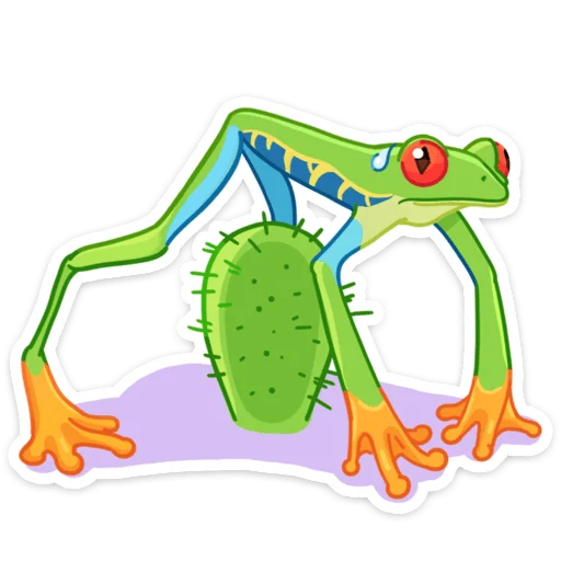 🌵 Стикер «Квакша» для Telegram