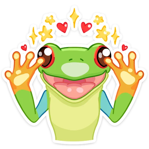 😍 Стикер «Квакша» для Telegram