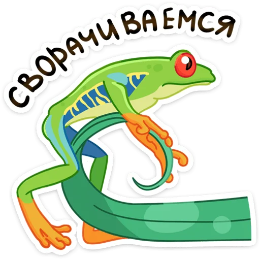 🚶‍♂ Стикер «Квакша» для Telegram
