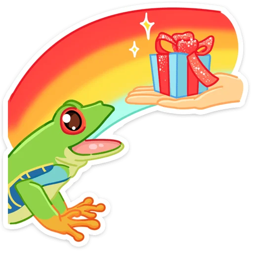 🎁 Стикер «Квакша» для Telegram