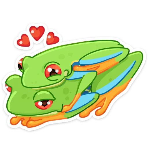 ❤️ Стикер «Квакша» для Telegram
