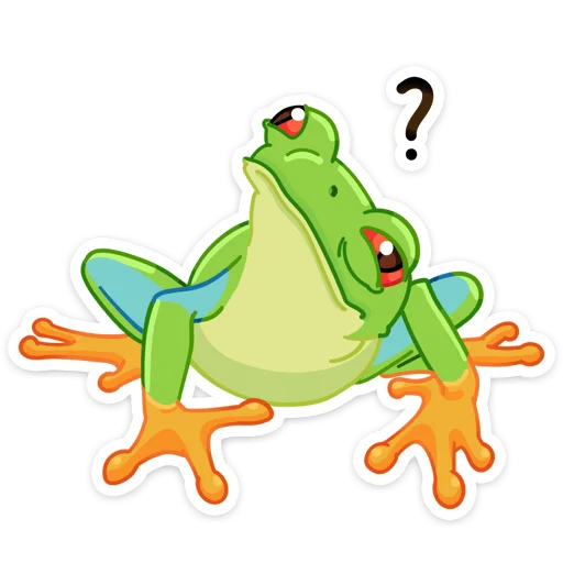 ❓ Стикер «Квакша» для Telegram