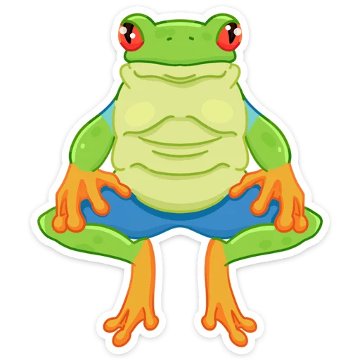 💃 Стикер «Квакша» для Telegram