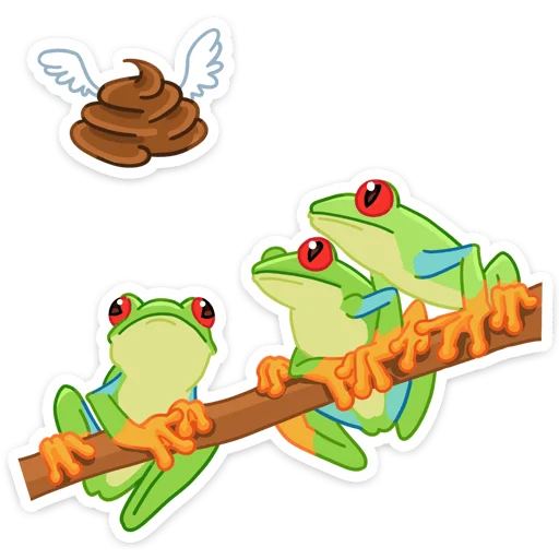 💩 Стикер «Квакша» для Telegram