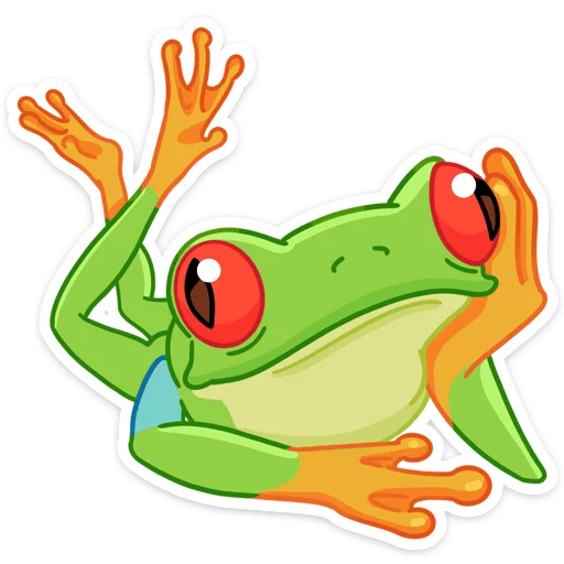 🐸 Стикер «Квакша» для Telegram