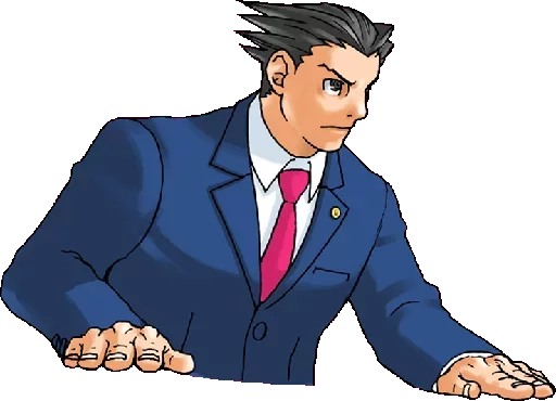 😠 Стикер «Ace Attorney ITA» для Telegram