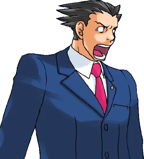 😧 Стикер «Ace Attorney ITA» для Telegram