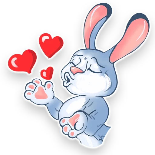 💋 Стикер «Зайчик Джим» для Telegram