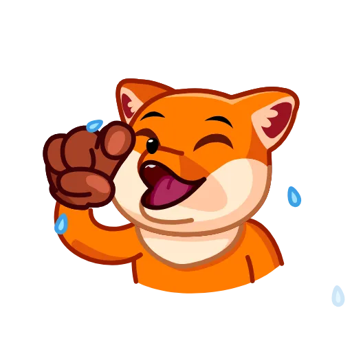 Стикерпак Feisty Fox для Telegram — скачать