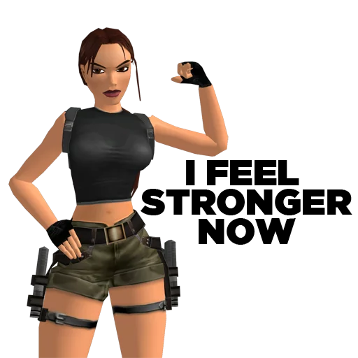 Стикерпак Tomb Raider Memes для Telegram — скачать