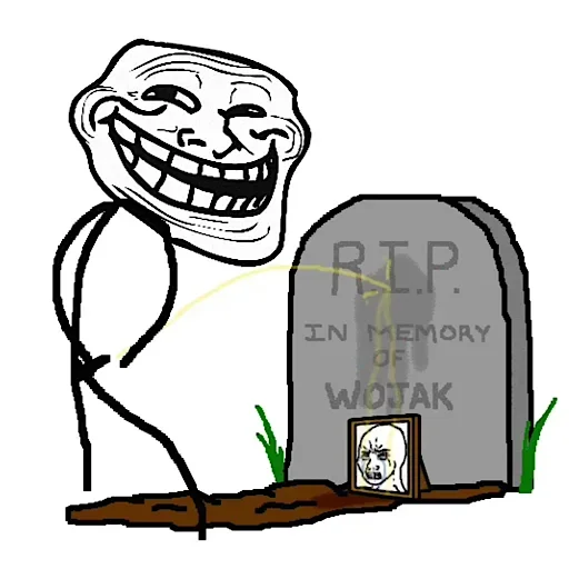 🤡 Стикер «Troll Face» для Telegram