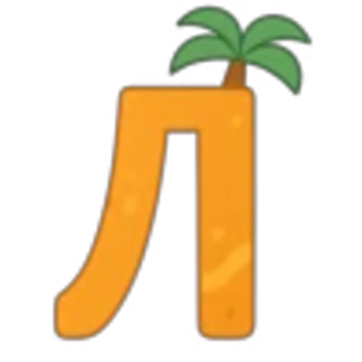 🌟 Эмодзи «Тропические буквы» для Telegram