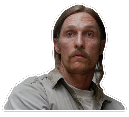 😳 Стикер «true-detective-captionless» для Telegram