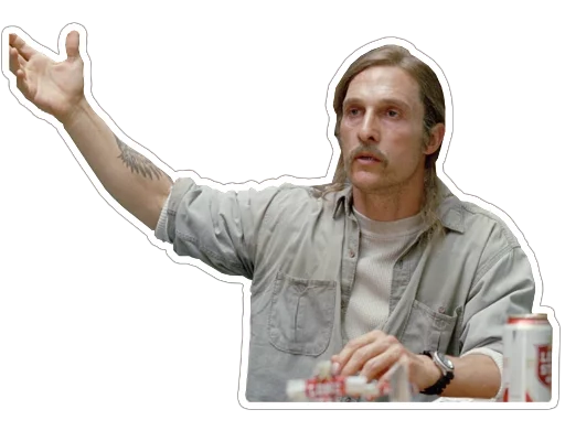 😠 Стикер «true-detective-captionless» для Telegram