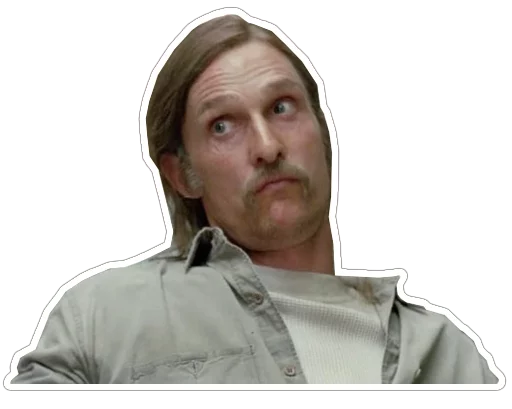 😕 Стикер «true-detective-captionless» для Telegram