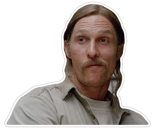 😏 Стикер «true-detective-captionless» для Telegram