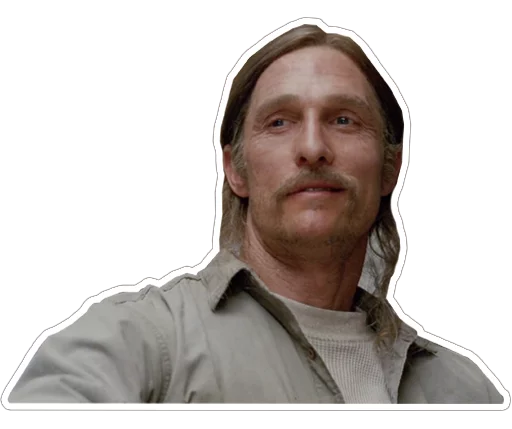 😏 Стикер «true-detective-captionless» для Telegram