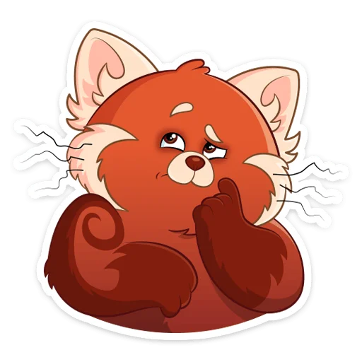 🤔 Стикер «Я краснею» для Telegram