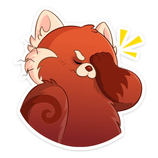 🤦‍♂ Стикер «Я краснею» для Telegram