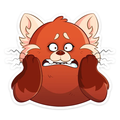 😬 Стикер «Я краснею» для Telegram