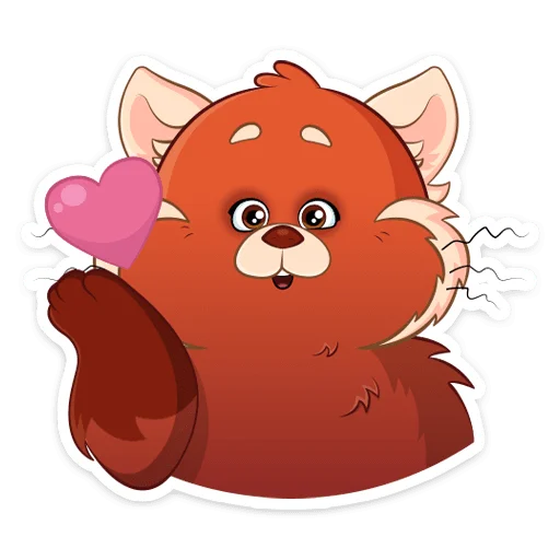 ❤ Стикер «Я краснею» для Telegram