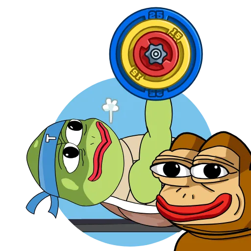 🏋️‍♂️ Стикер «Turtle» для Telegram