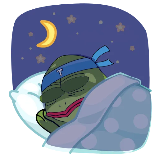 🛌 Стикер «Turtle» для Telegram