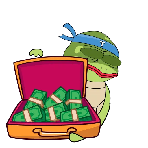💴 Стикер «Turtle» для Telegram