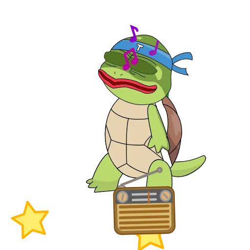 🕺 Стикер «Turtle» для Telegram