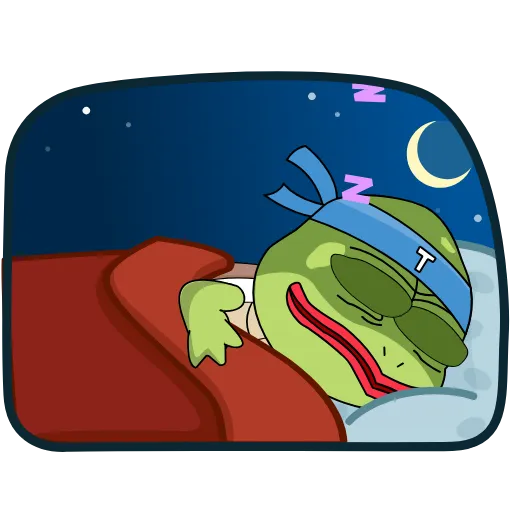 😴 Стикер «Turtle» для Telegram