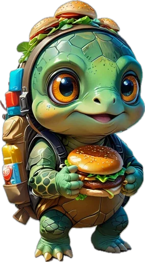 🍔 Стикер «TurTraveler» для Telegram