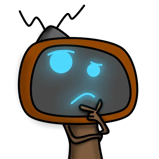 😟 Стикер «Tv everywhere» для Telegram