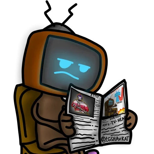 🥳 Стикер «Tv everywhere» для Telegram