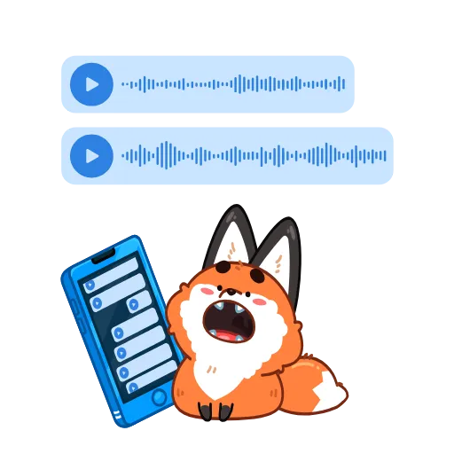 🗣 Эмодзи «Лис Твигги» для Telegram
