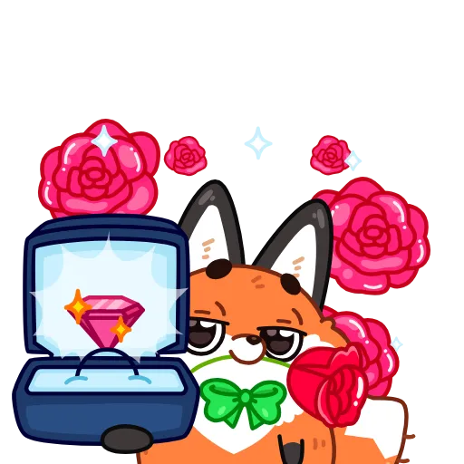 💍 Эмодзи «Лис Твигги» для Telegram