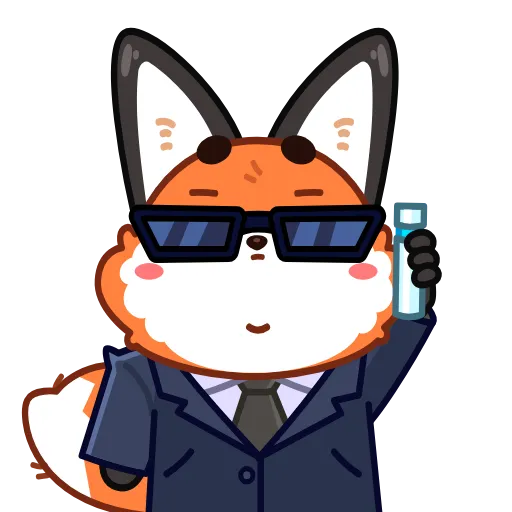 😎 Эмодзи «Лис Твигги» для Telegram