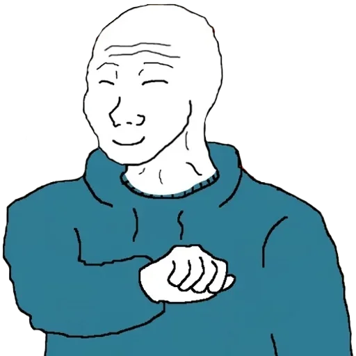 😊 Стикер «Wojak Party» для Telegram