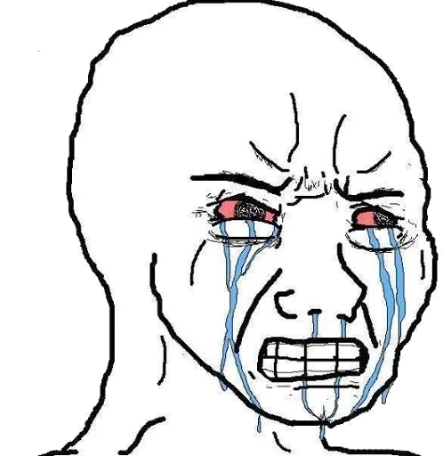 😭 Стикер «Wojak Party» для Telegram