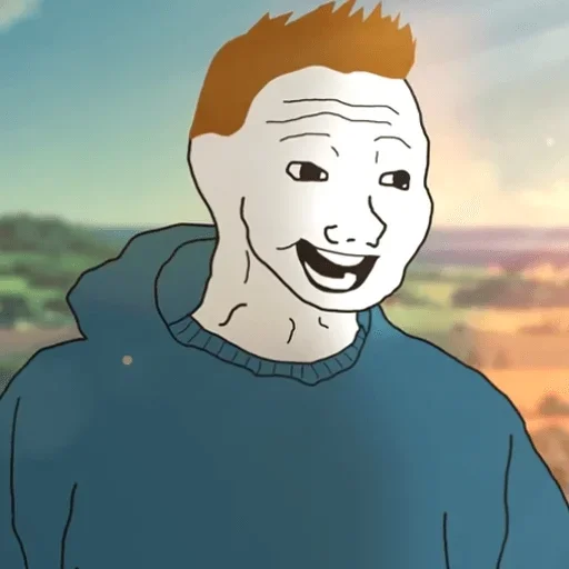 😄 Стикер «Wojak Party» для Telegram