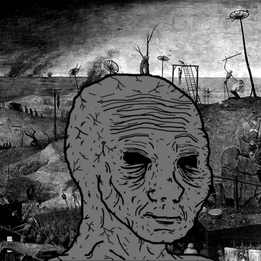😪 Стикер «Wojak Party» для Telegram