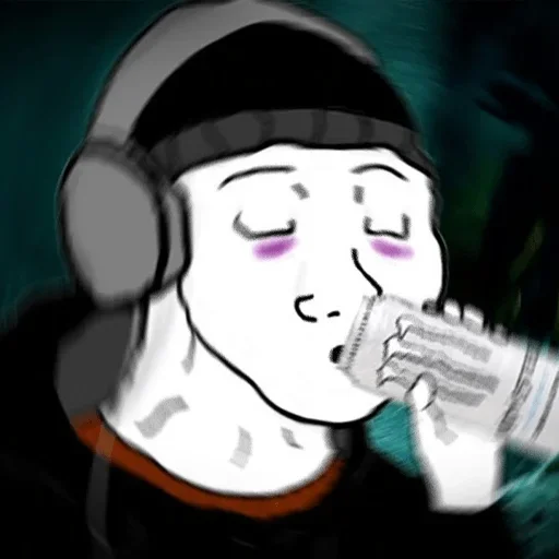 🥤 Стикер «Wojak Party» для Telegram