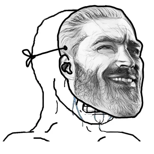 😊 Стикер «Wojak Party» для Telegram