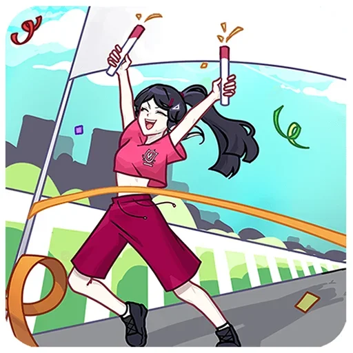 🥳 Стикер «Близняшки Ви и Кейт Без Текста» для Telegram