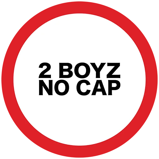 🧢 Стикер «2 BOYZ NO CAP» для Telegram