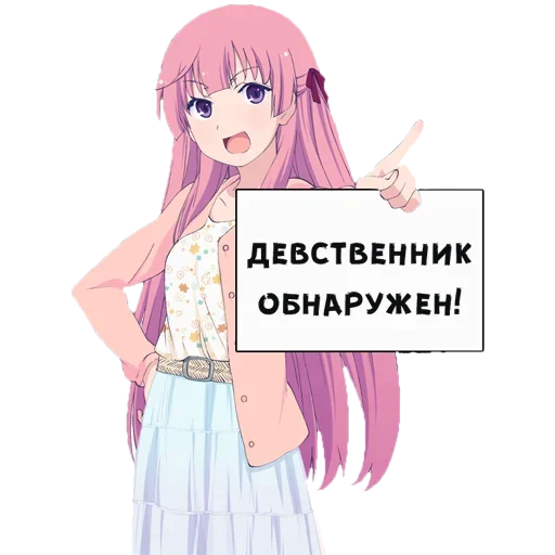 😏 Стикер «Тян фразы» для Telegram