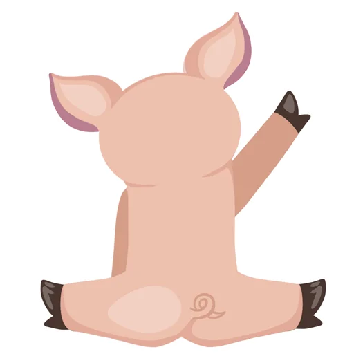 🐷 Стикер «Дотянись до мечты с Тусей» для Telegram