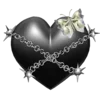 🖤 Эмодзи «Black Heart #color #black #white» для Telegram