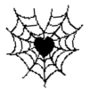 🕸 Эмодзи «Black Heart #color #black #white» для Telegram